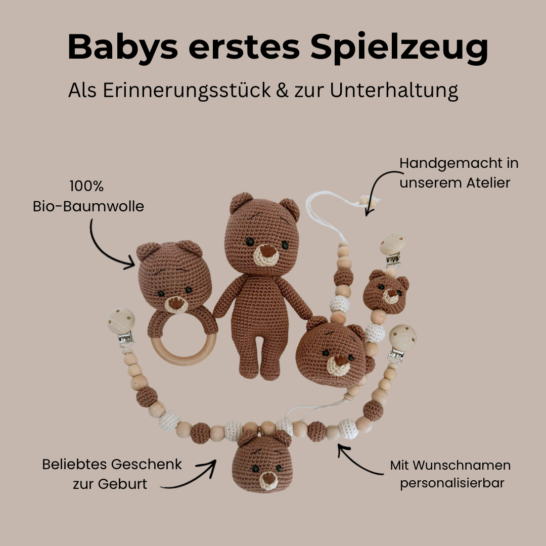 Neugeborenen-Set „Dark Bear“
