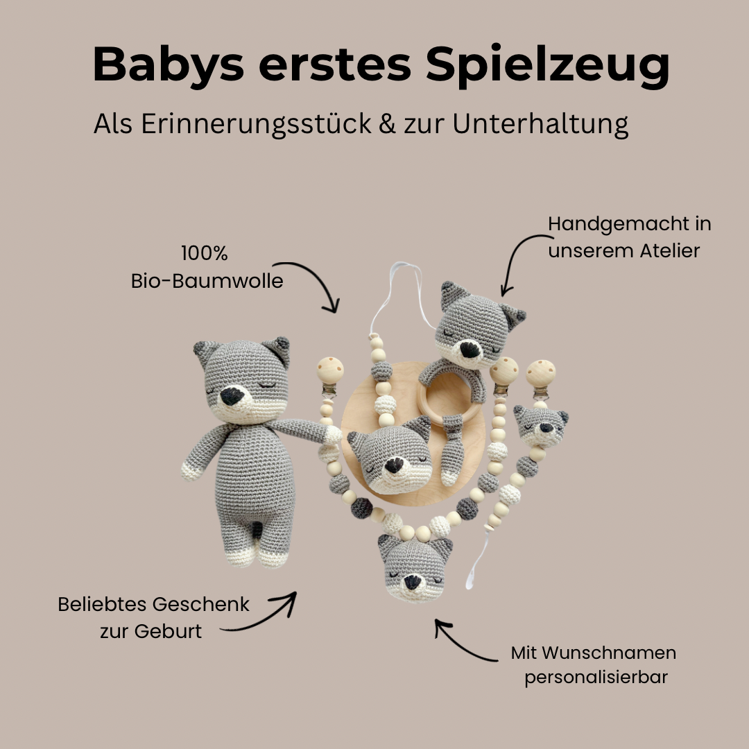 Newborn Set „schlafender Wolf“