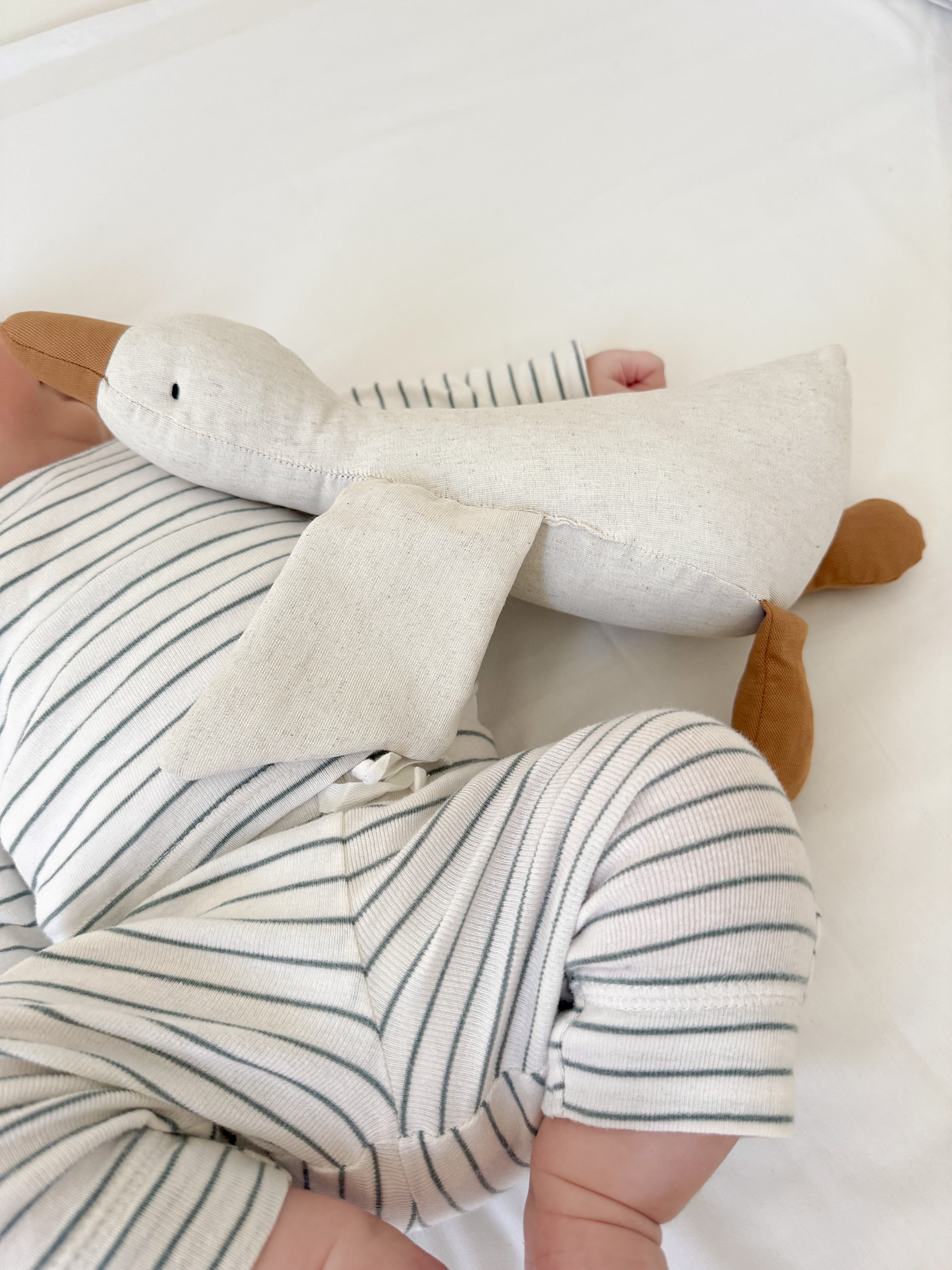 Gans aus Leinen – handgemacht & nachhaltig - Kindesglueck Kuscheltier