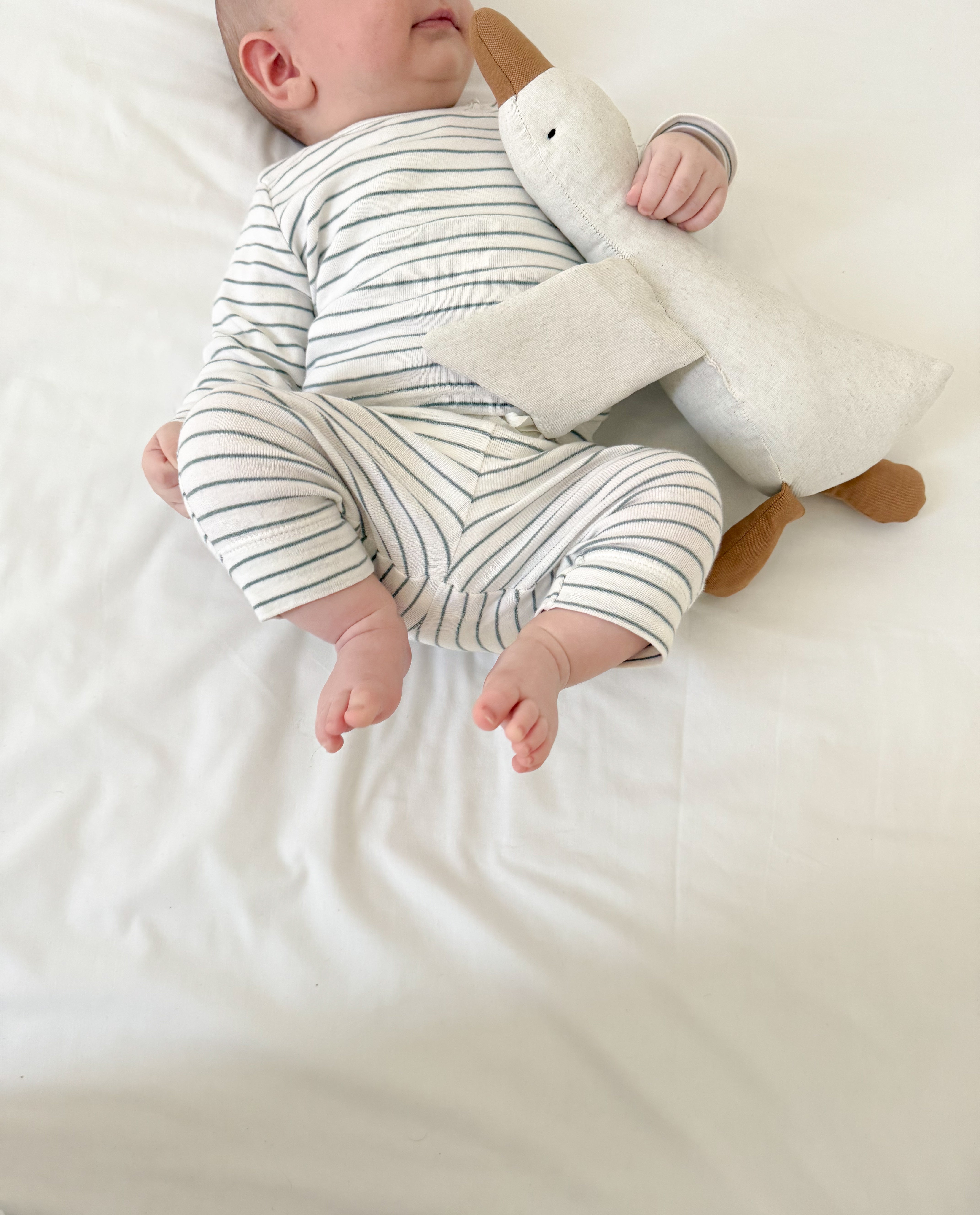 Gans aus Leinen – handgemacht & nachhaltig - Kindesglueck Kuscheltier