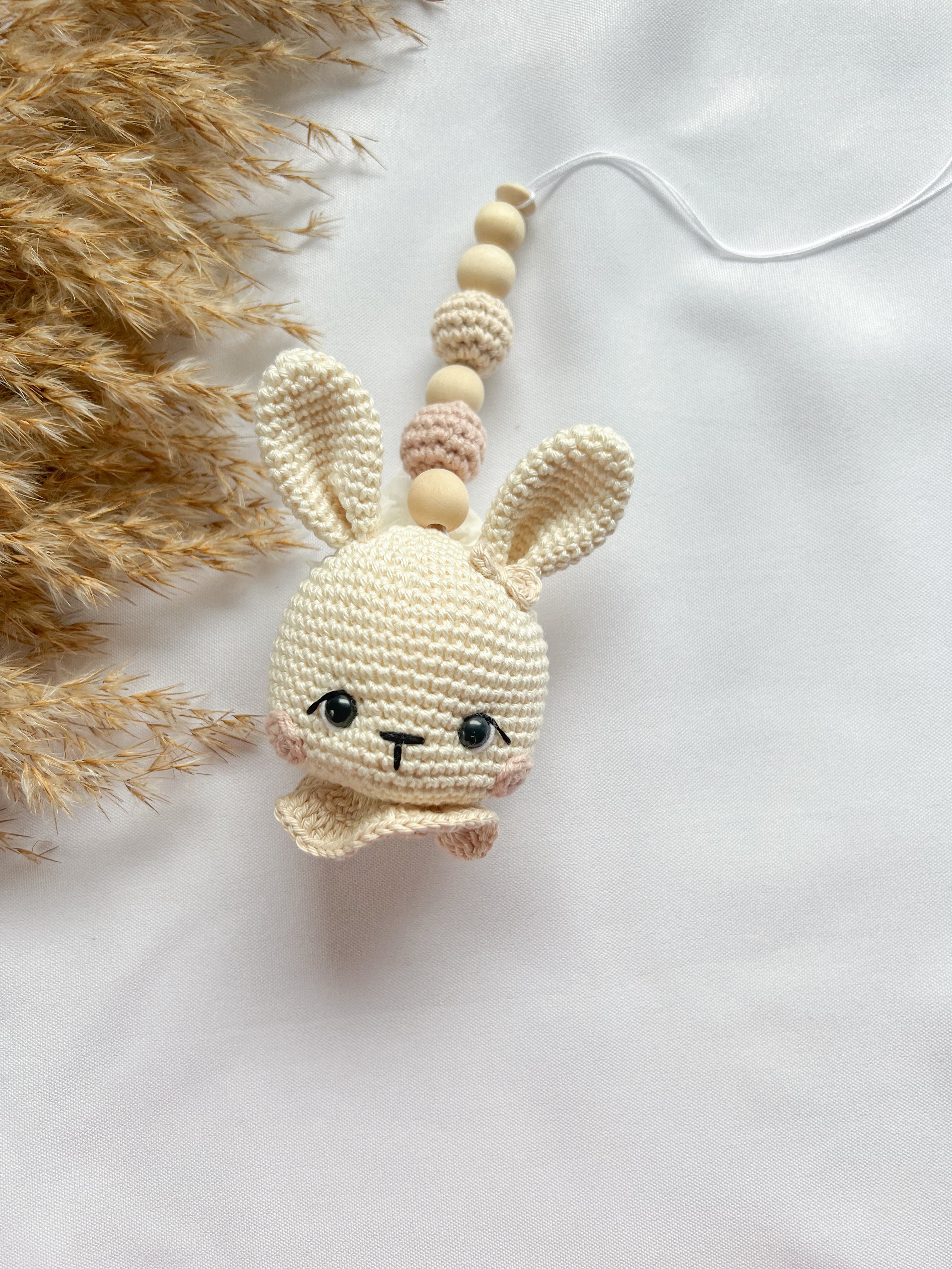 Neugeborenen - Set „Bunny“ in Beige und Pastellrosa - Kindesglueck Geschenksets für Babys
