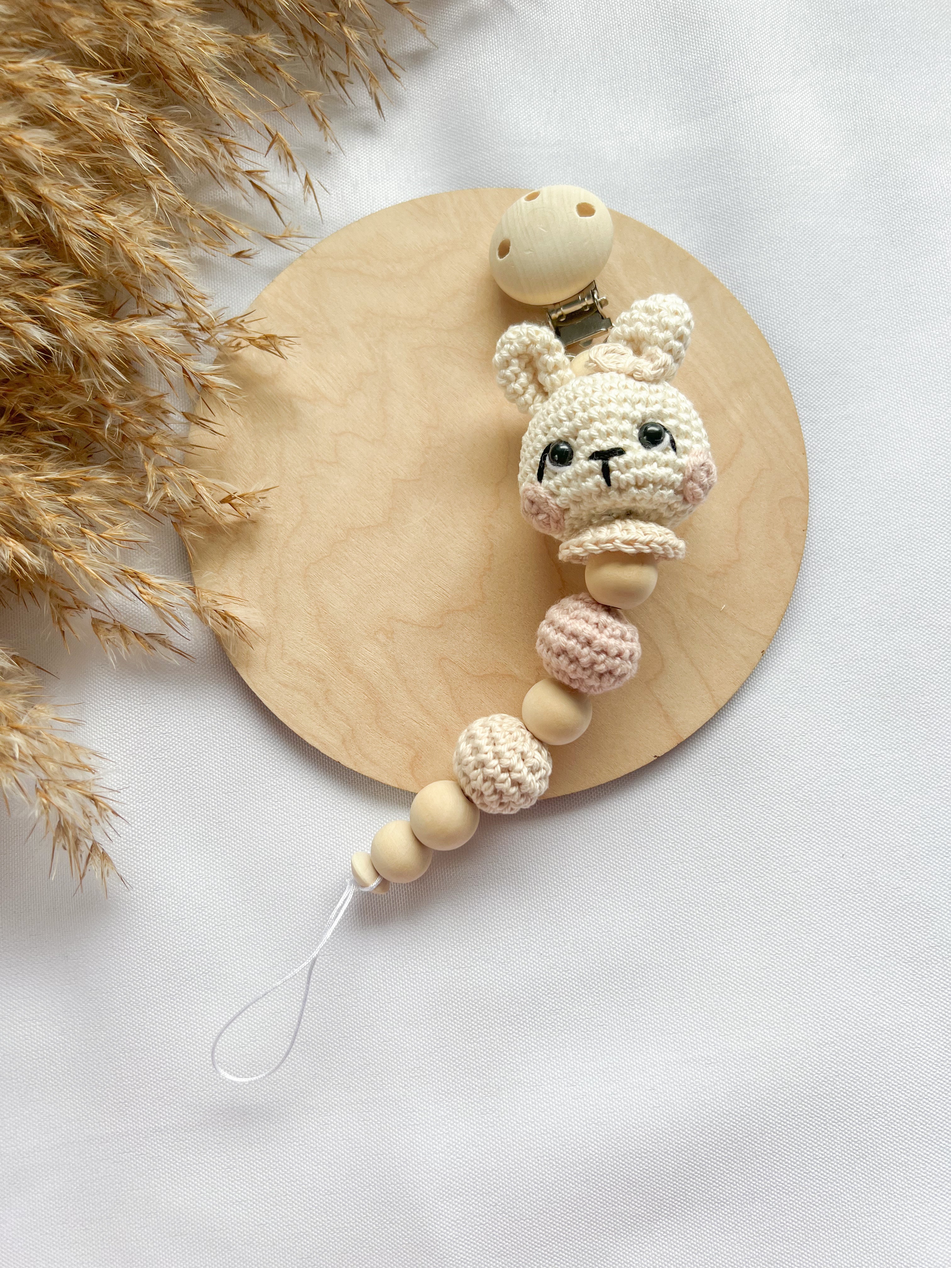 Neugeborenen - Set „Bunny“ in Beige und Pastellrosa - Kindesglueck Geschenksets für Babys