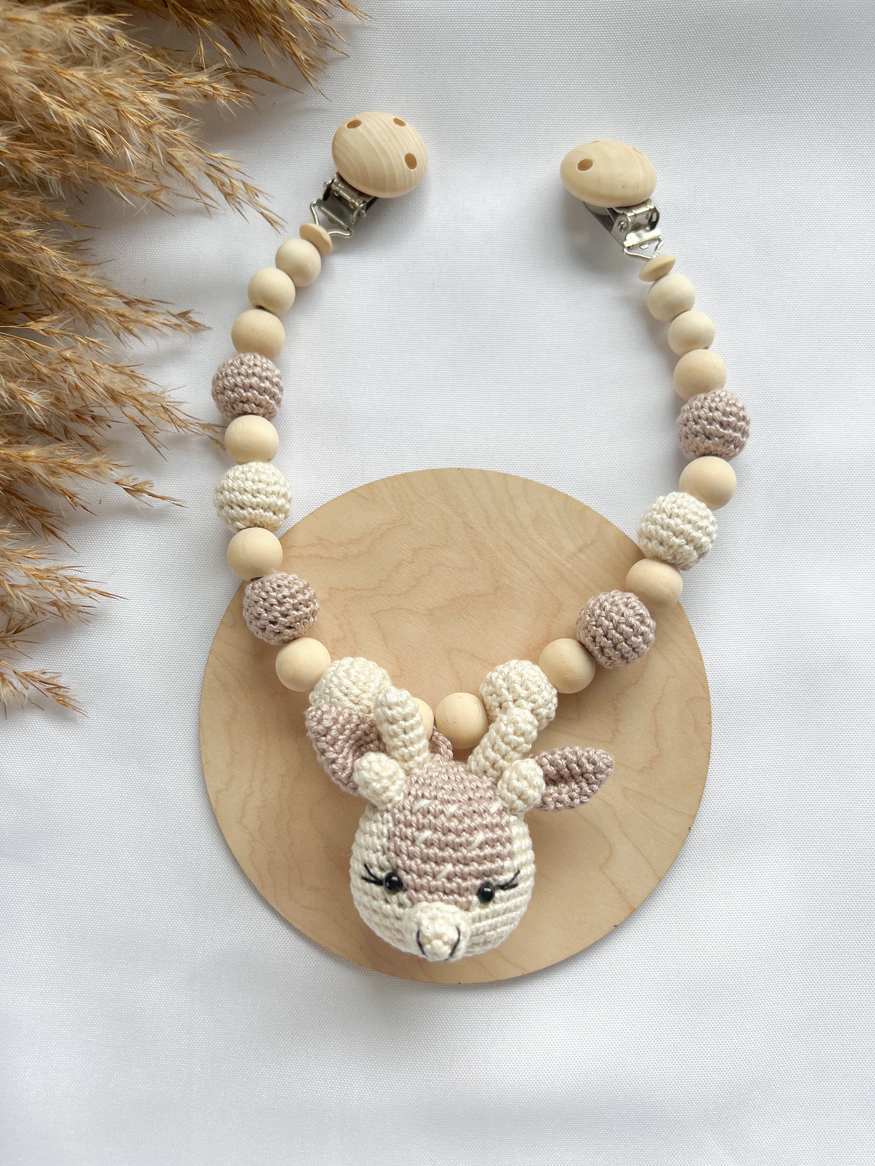 Neugeborenen - Set „little deer“ hellbeige - Kindesglueck Amigurumi