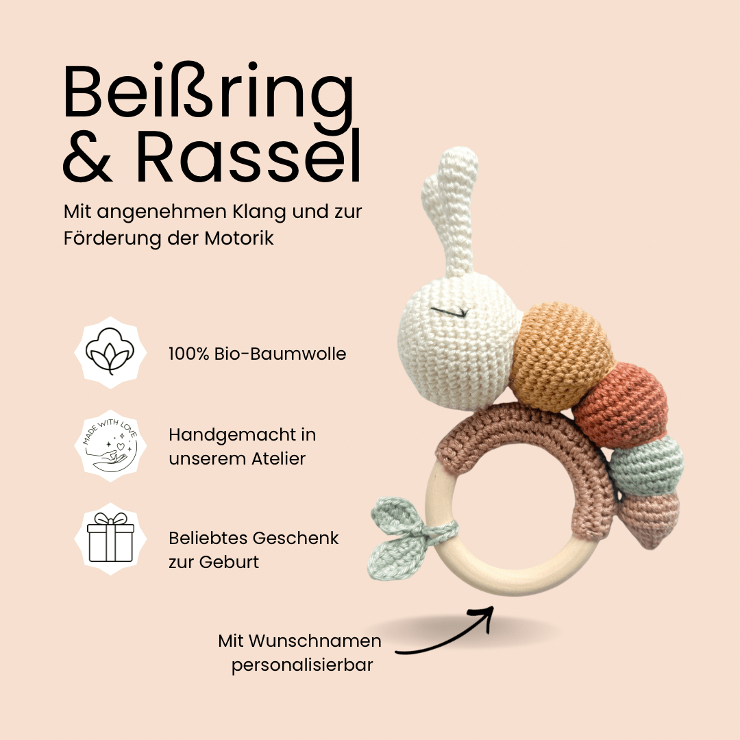Neugeborenen - Set „Raupenzauber“ - Kindesglueck Geschenksets für Babys