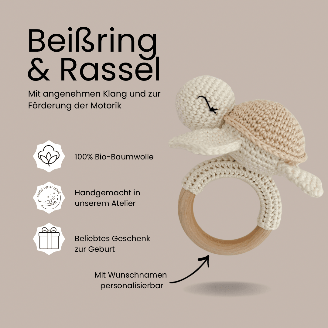 Set Schildkröte in beige - Kindesglueck Geschenksets für Babys