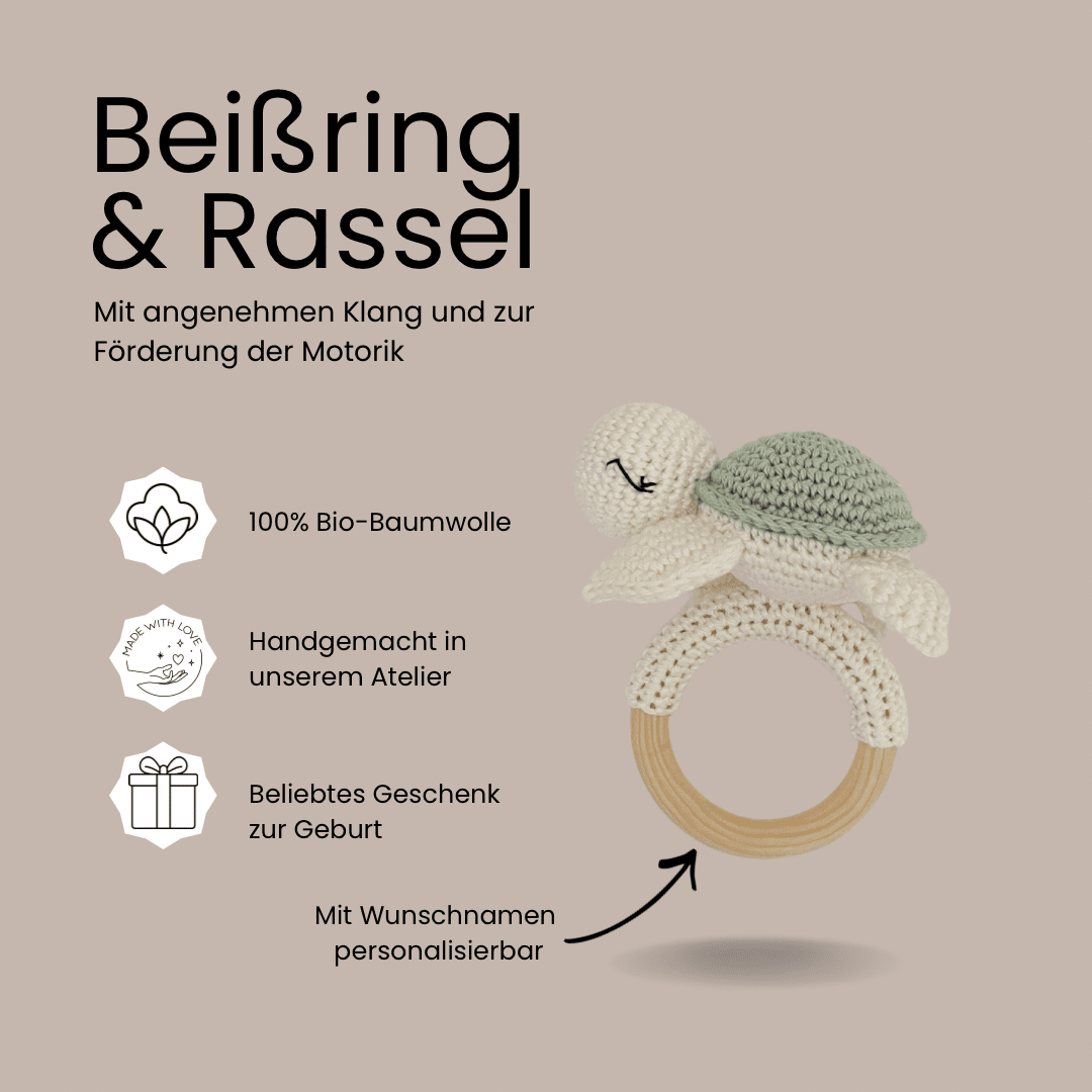 Set Schildkröte in Pastellgrün - Kindesglueck Geschenksets für Babys