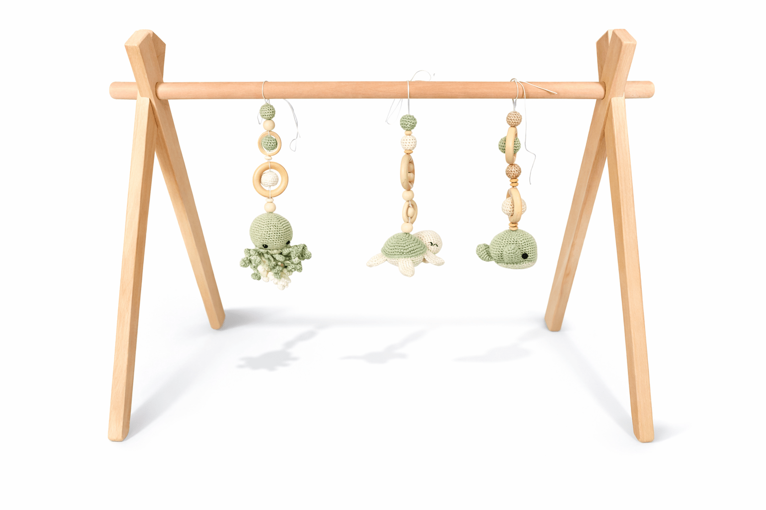 Spielbogen Gestell aus Buchenholz in natur - Babygym - Kindesglueck Spielbogen