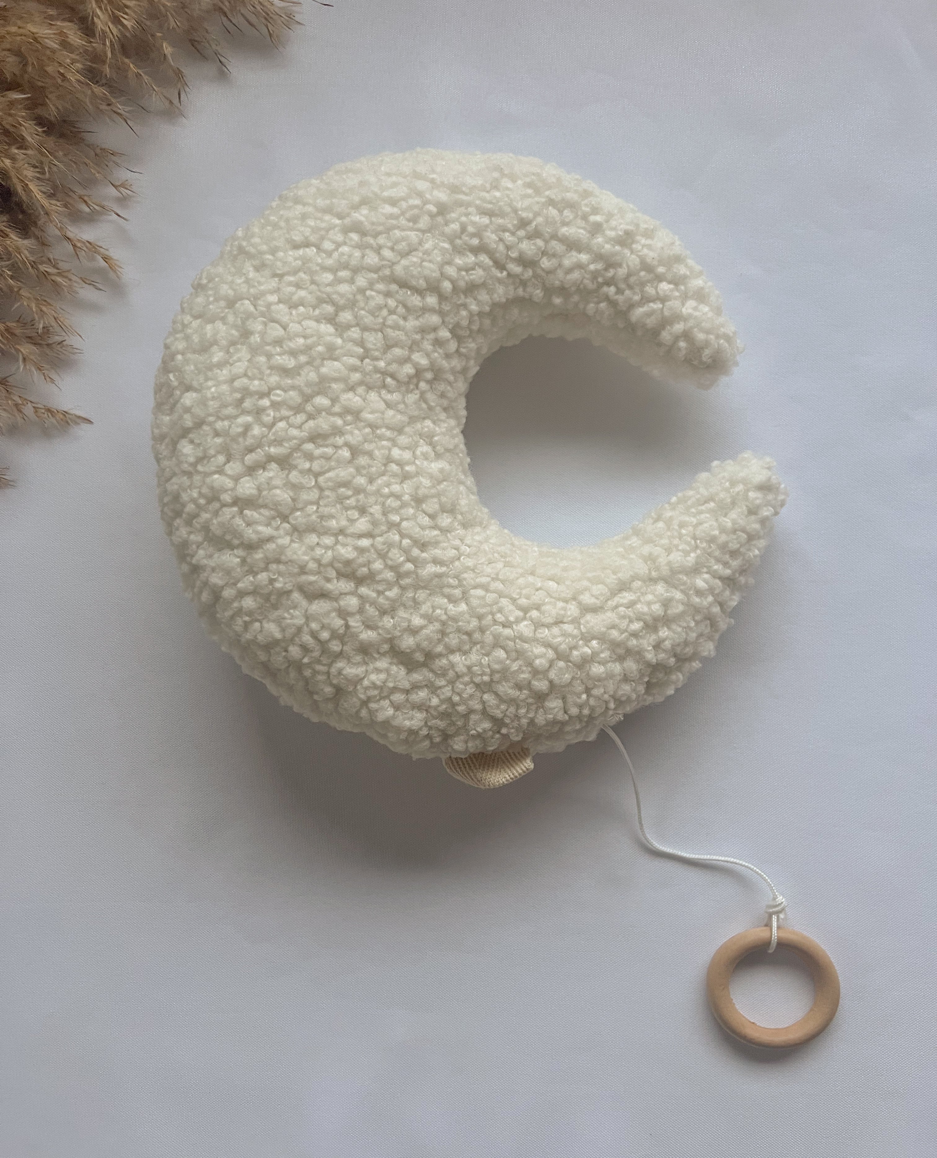 XL Spieluhr „Mond“ – Flauschige Einschlafhilfe im Kuschelstil - Kindesglueck