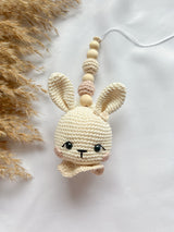 Neugeborenen-Set „Bunny“ in Beige und Pastellrosa