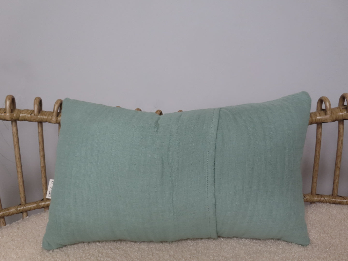 SET Personalisiertes Kissen + Decke aus Musselin - 4-lagig, 100% Baumwolle