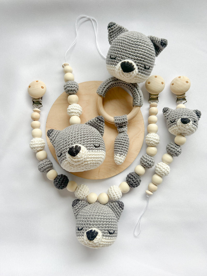 Newborn Set „schlafender Wolf“