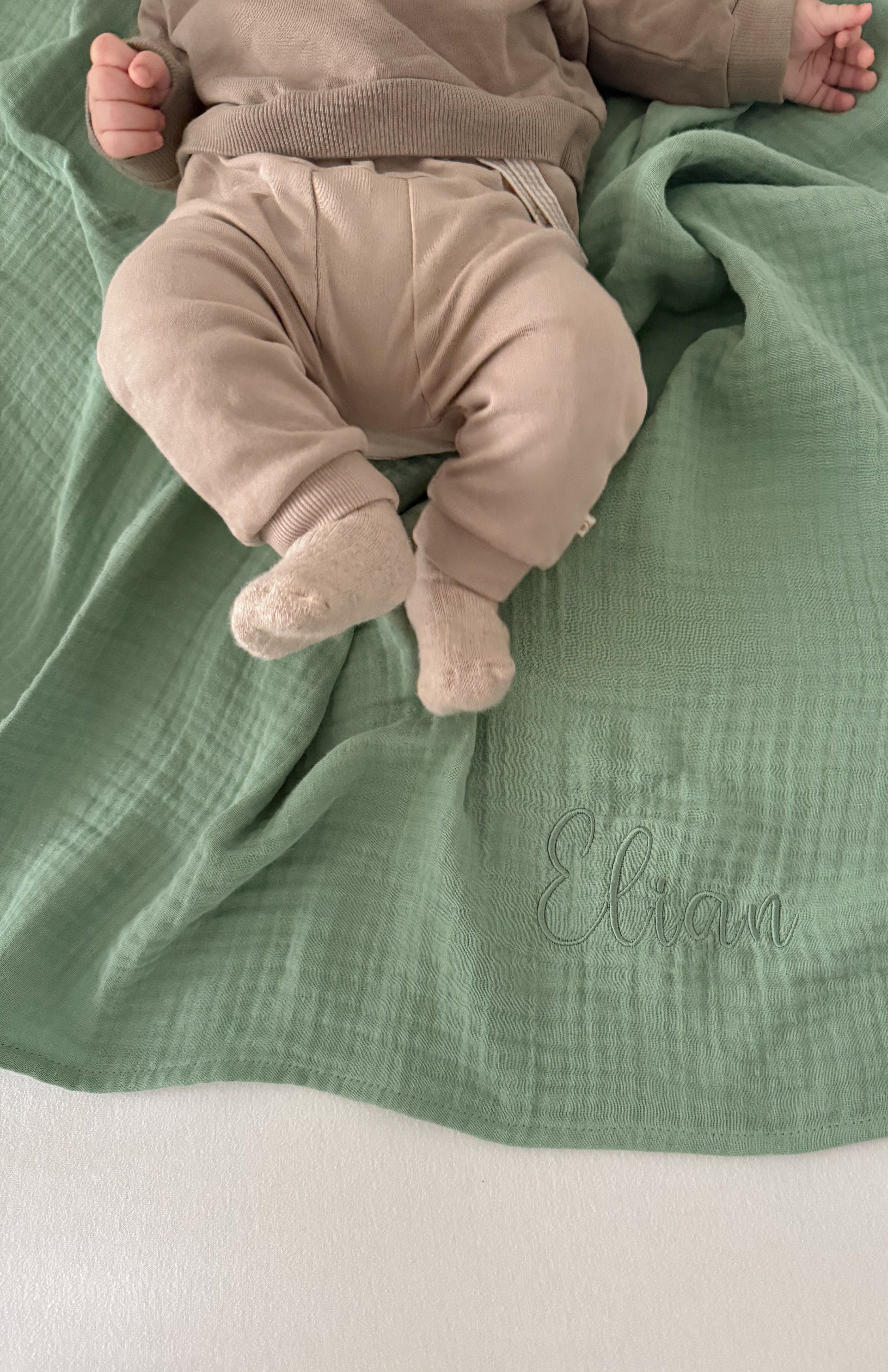 XL Personalisierte Musselindecke 120x120cm - 4-lagig, 100% Baumwolle