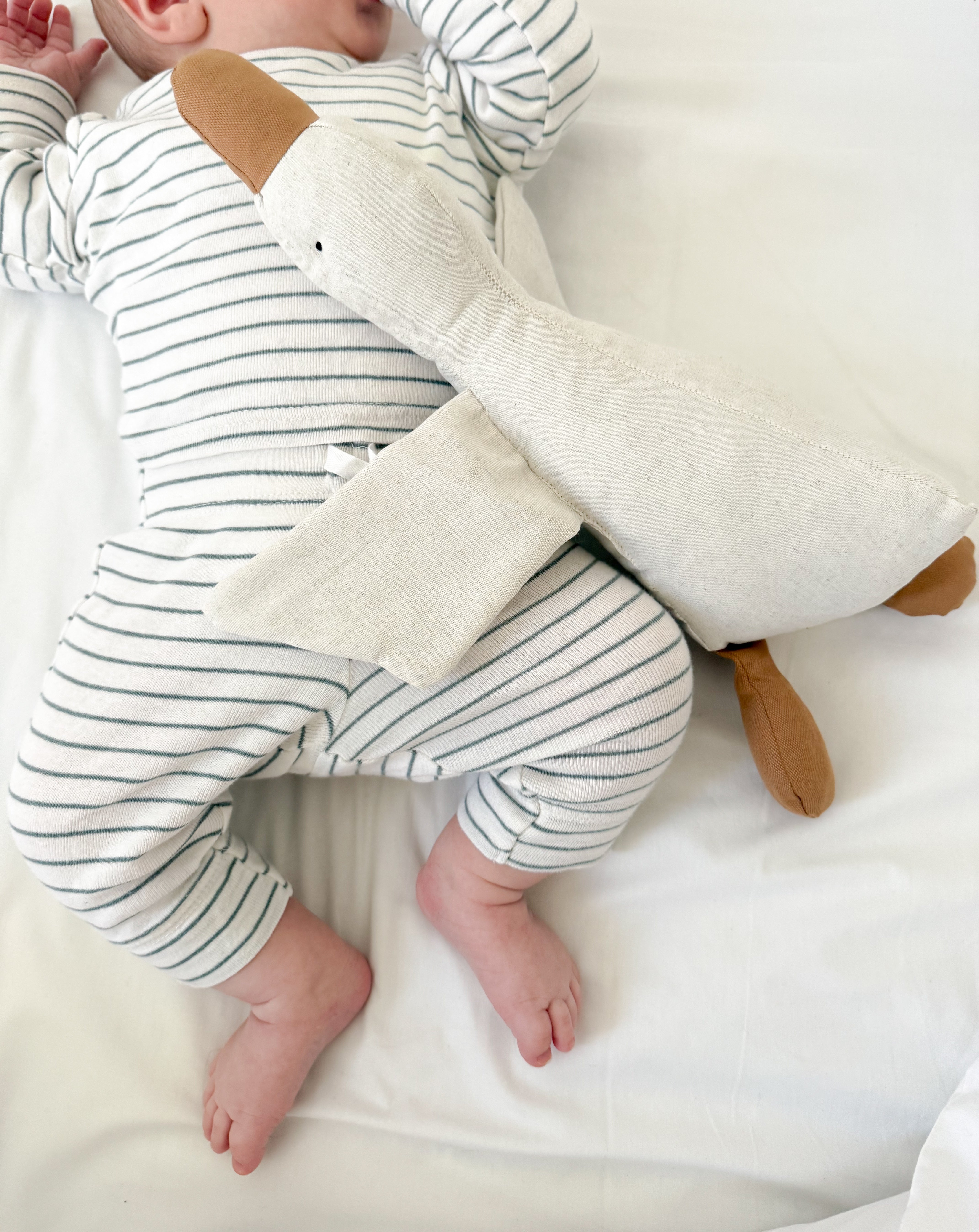 Gans aus Leinen – handgemacht & nachhaltig - Kindesglueck Kuscheltier