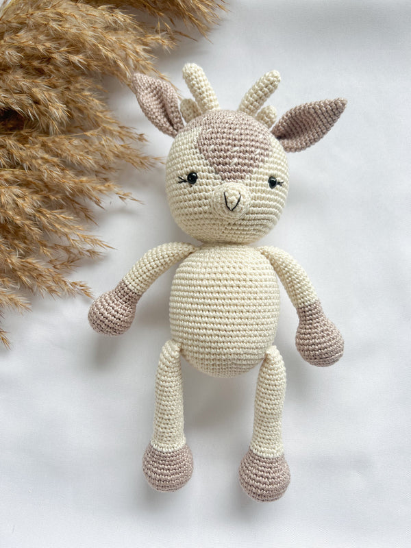 Neugeborenen - Set „little deer“ hellbeige - Kindesglueck Amigurumi