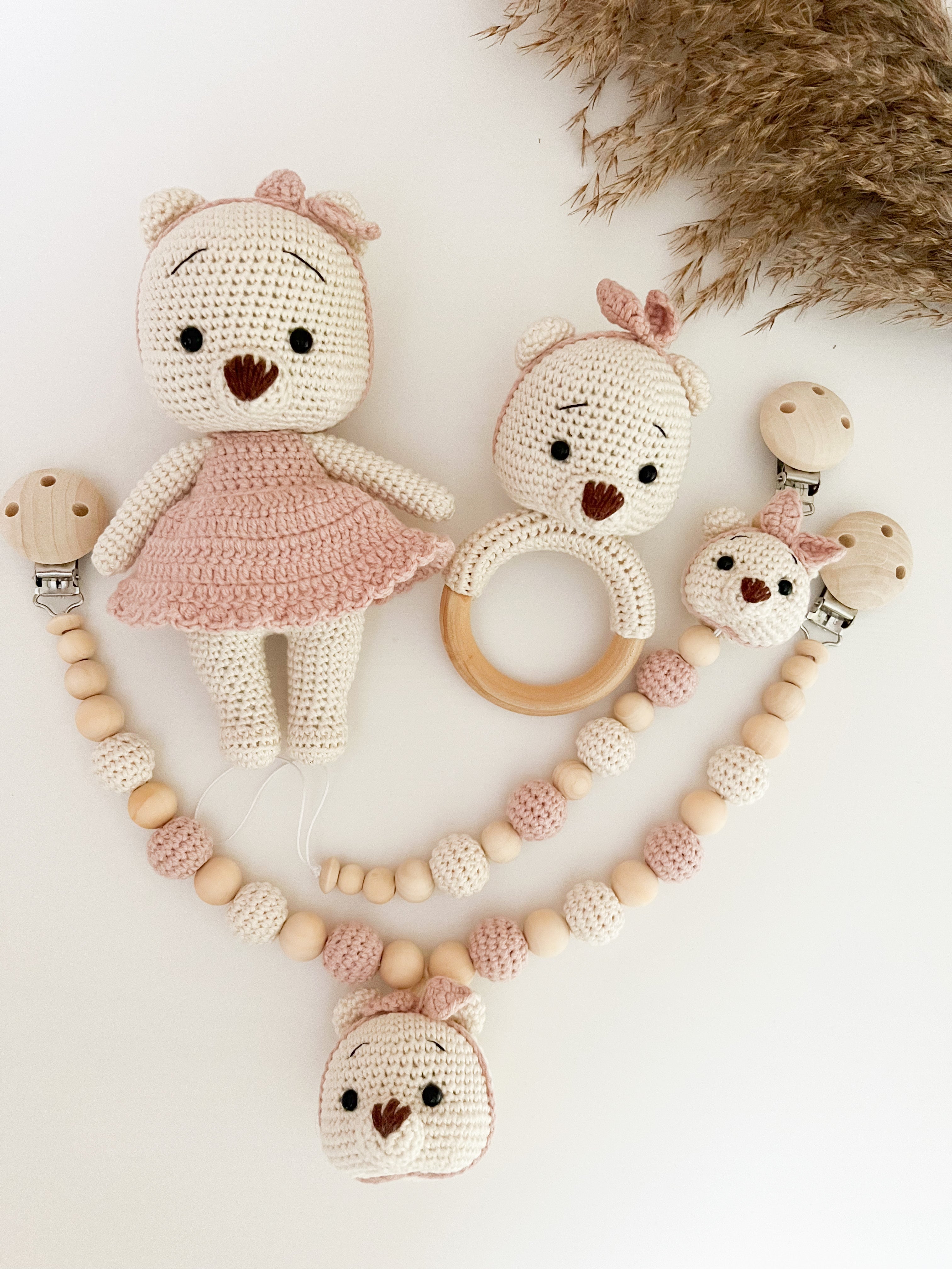 Newborn Set „Babygirl - Bär“ - Kindesglueck Geschenksets für Babys