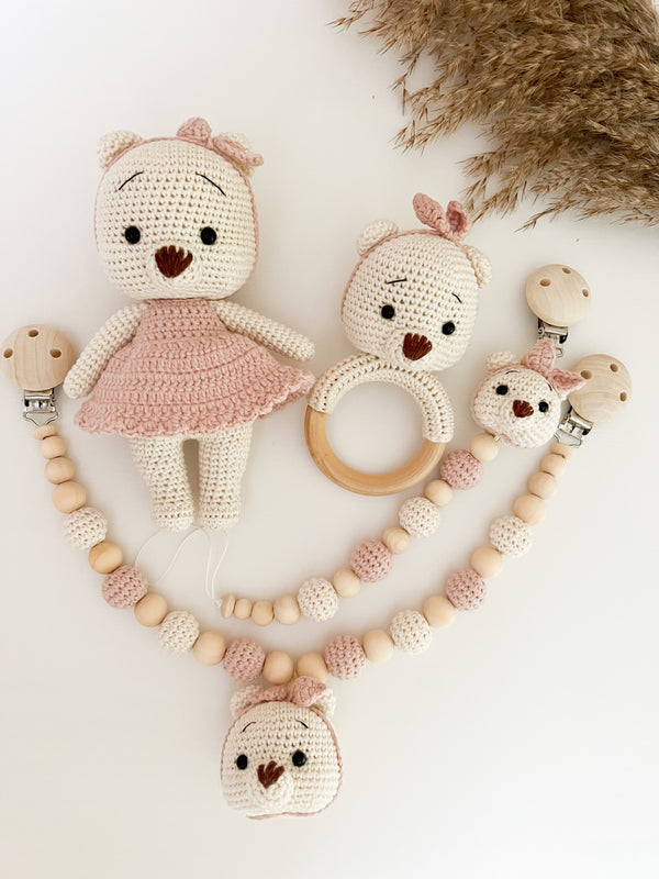 Newborn Set „Babygirl - Bär“ - Kindesglueck Geschenksets für Babys