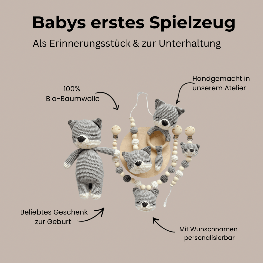 Newborn Set „schlafender Wolf“ - Kindesglueck