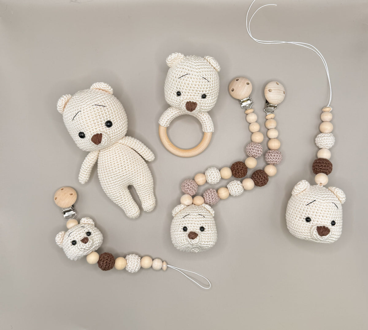 Newborn Set „white bear“ - Kindesglueck Geschenksets für Babys